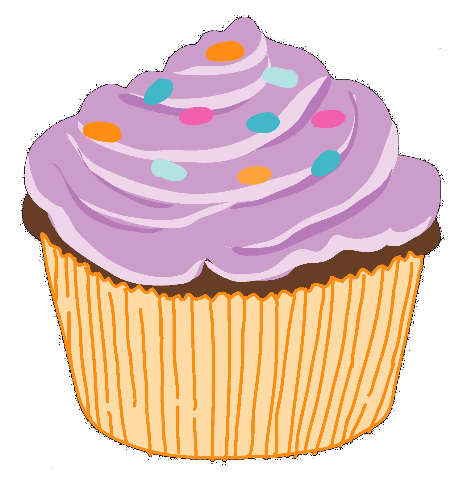 Cupcake Clip Art Silhouette - Free Clipart Images