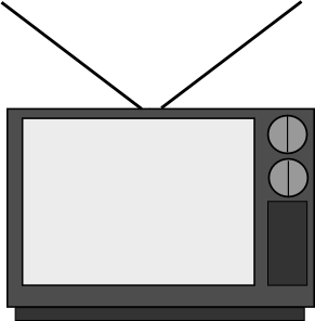 Tv Clipart Black And White - ClipArt Best