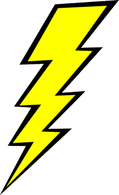 Yellow Lightning Bolt Clipart - Free Clipart Images