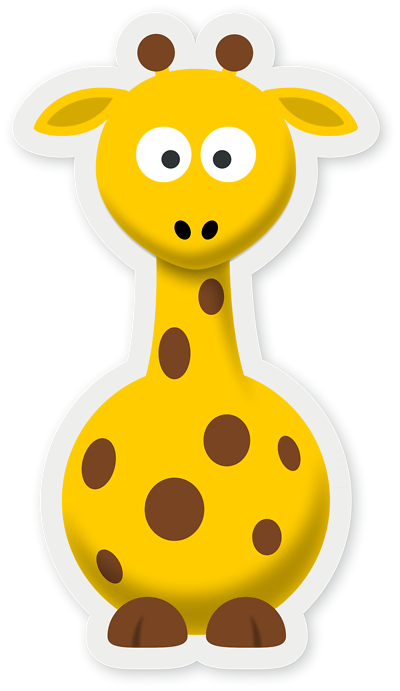 Animated Giraffe Face - ClipArt Best