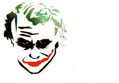 Heath Ledger Joker Stencil - ClipArt Best