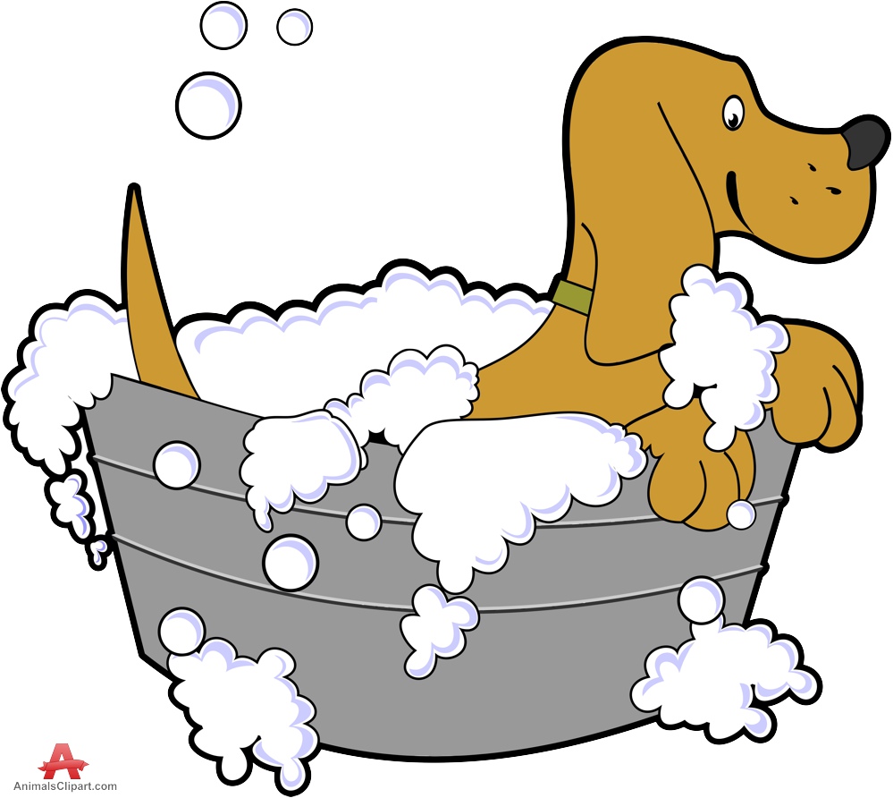 clipart dog bath - photo #39