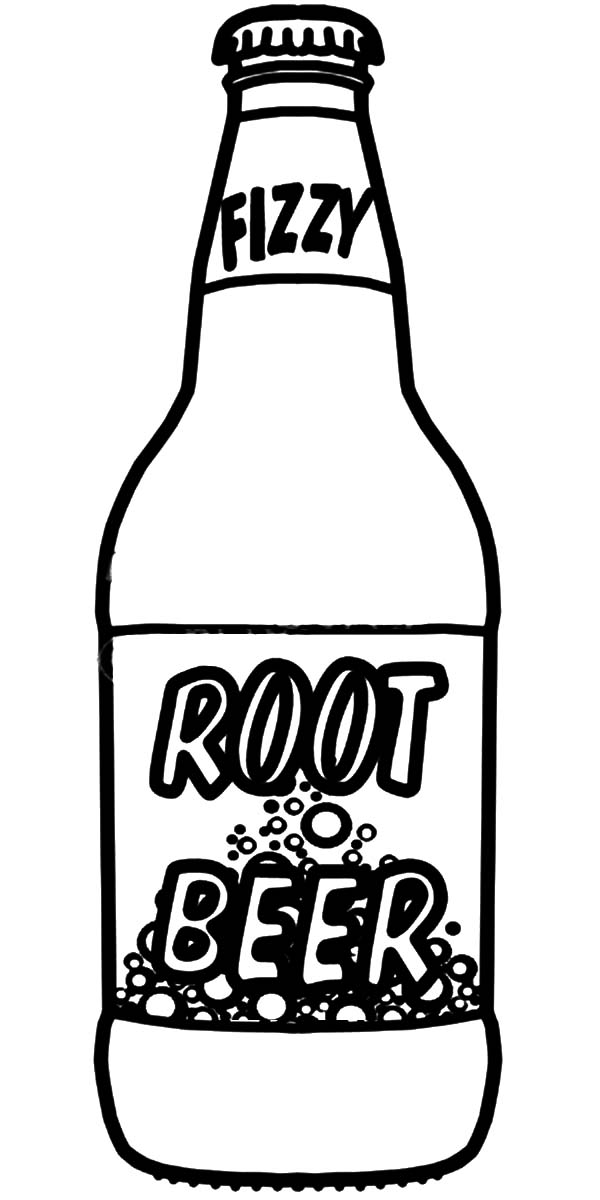 Root Beer Bottle Coloring Sketch Coloring Page ClipArt Best ClipArt