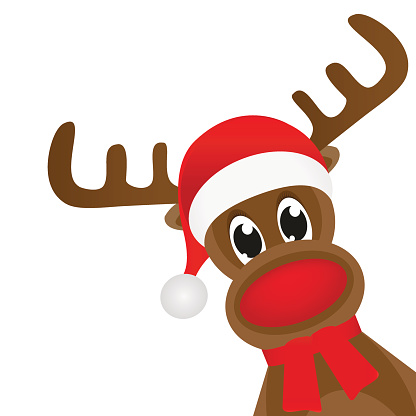 Rudolph The Red Nosed Reindeer Clip Art, Vector Images ...