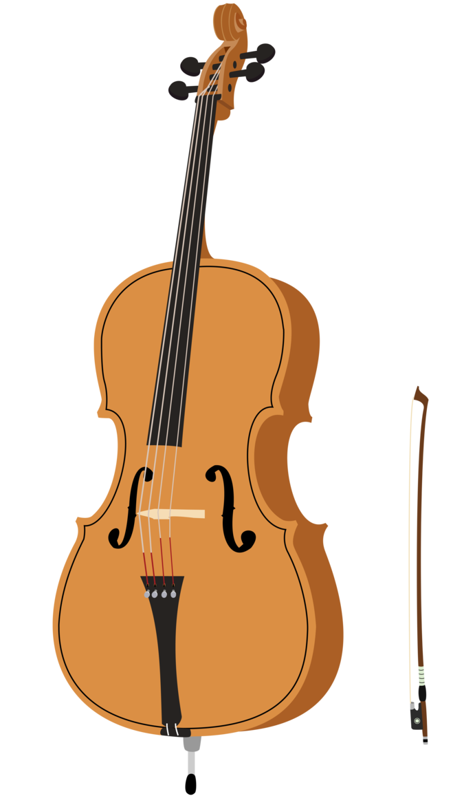 Cello Cartoon Clipart