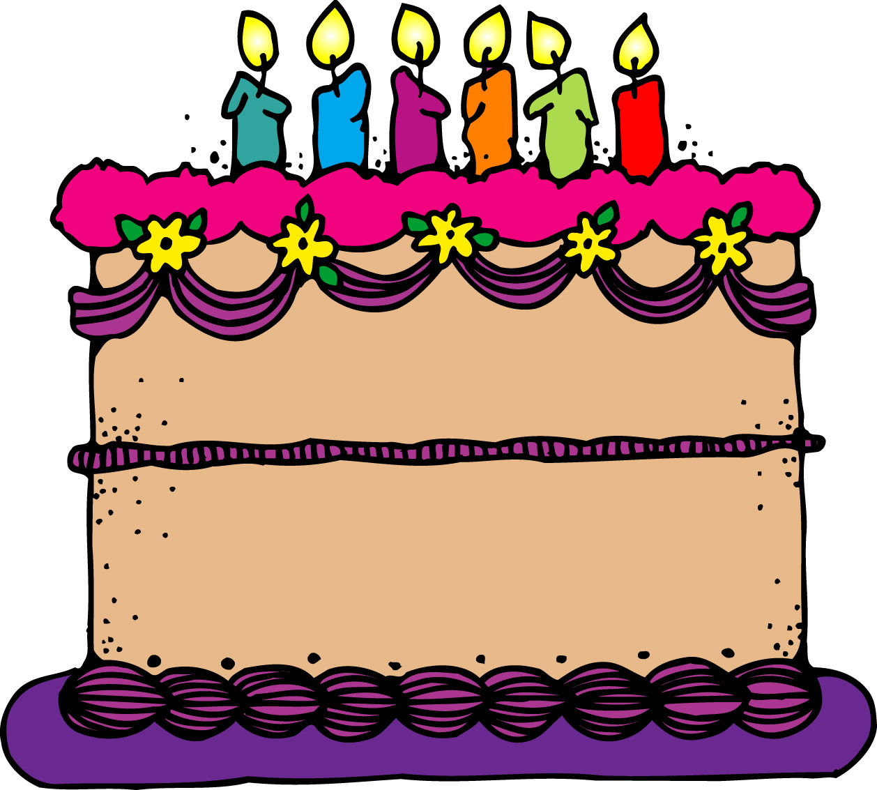 Happy Birthday Cake Clip Art - Tumundografico