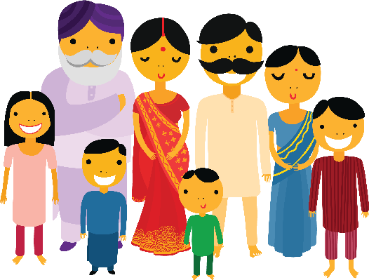 Family In India Clipart