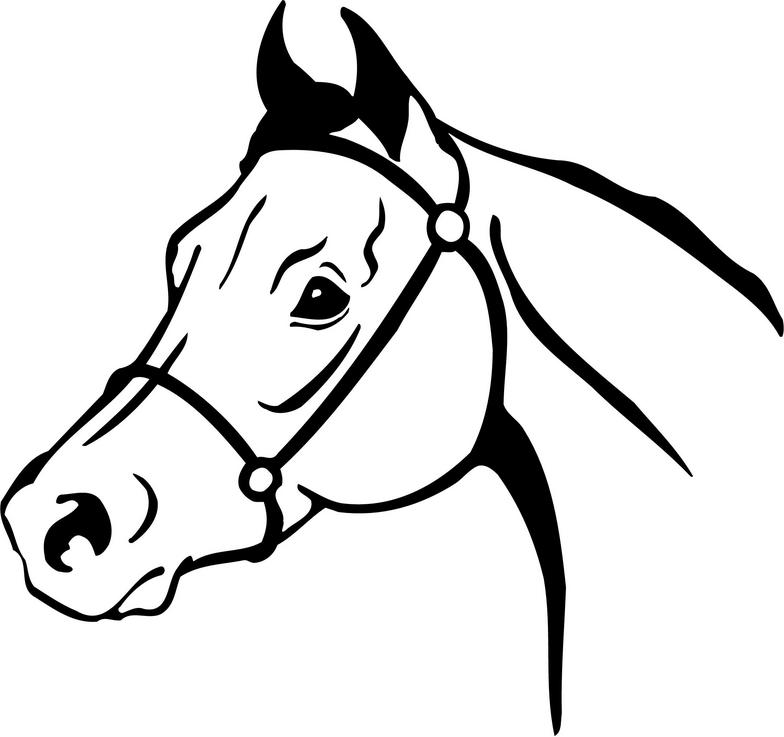 Horse head images clip art