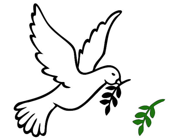 Dove of peace clip art