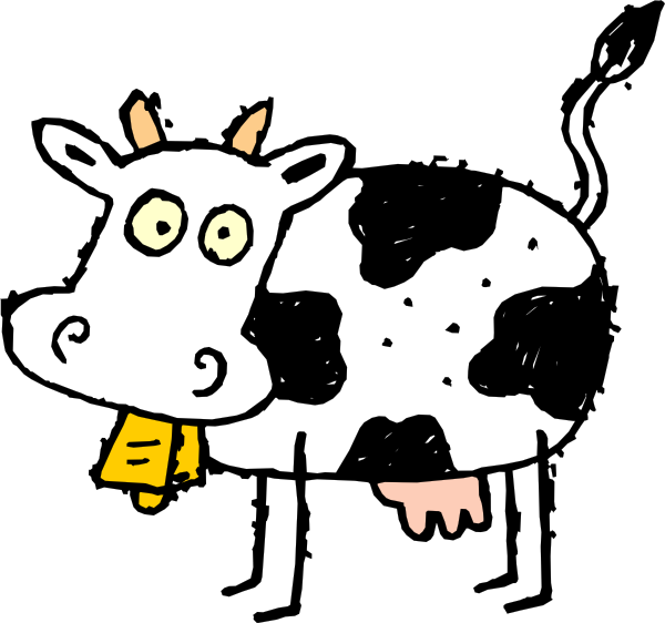 Funny Dairy Cow Clipart