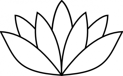 White Lotus Flower, vector graphics - 365PSD.com