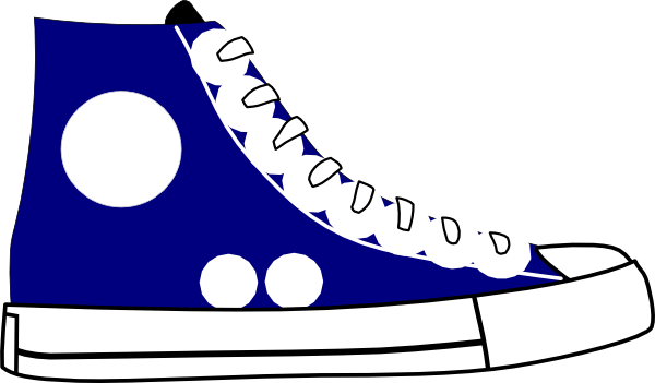 Tennis Shoes Clipart Black And White - Free ...
