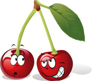 Cartoon Cherry Fruit Clip Art - vector clip art ...
