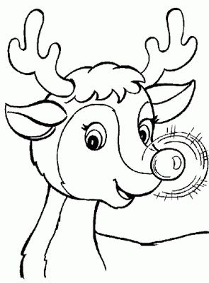 Drawings of Christmas: Coloring Reindeer:Child Coloring and ...