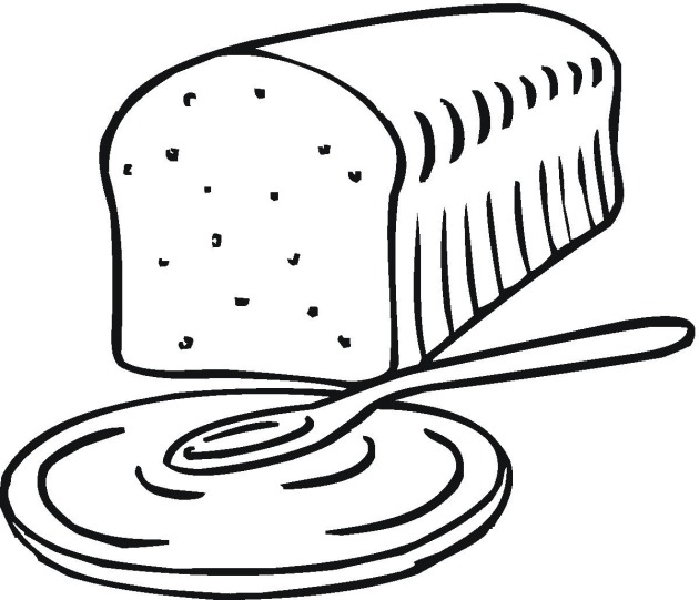 Coloring Page Bread - ClipArt Best - ClipArt Best