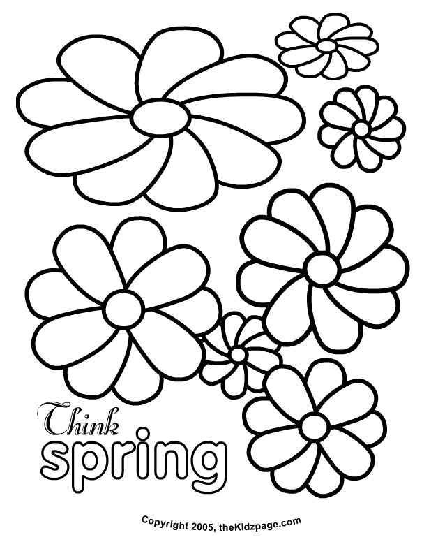 1,076 views Flowers Free Coloring Pages for Kids - Printable Colouring Sheets