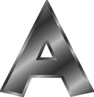 A alphabet letter - vector Clip Art