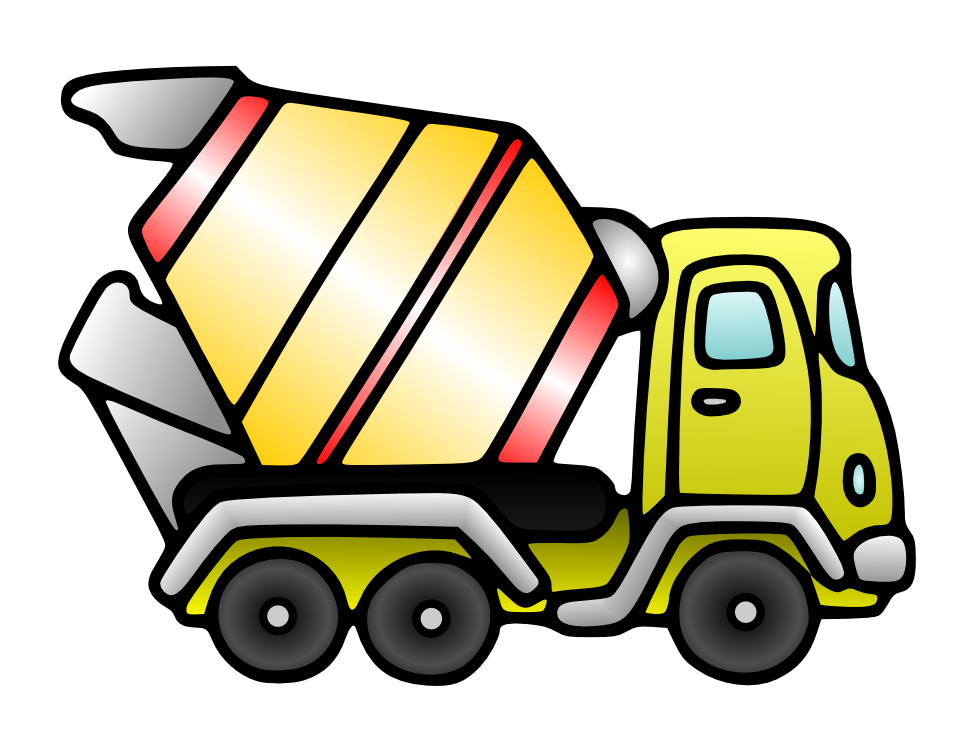 You can use this cute cartoon clip art of a mixer truck for personal purposes only. Commercial use of this clip art is not recommended as the public domain ..