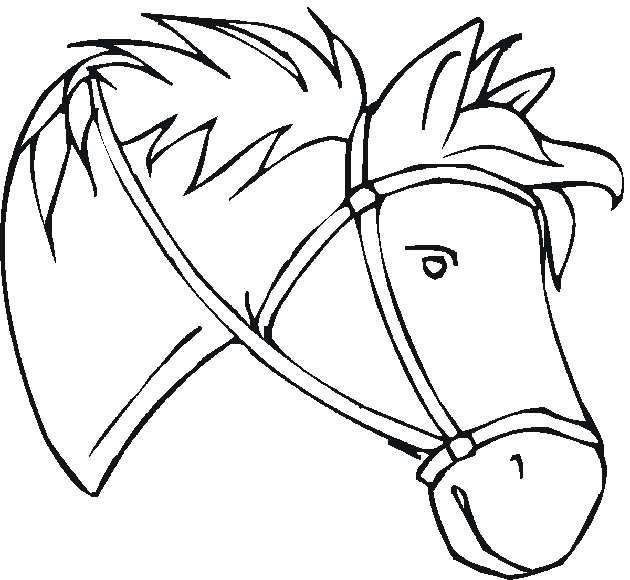 Horse Head Coloring Page | Coloring pages, Coloring pages for kids
