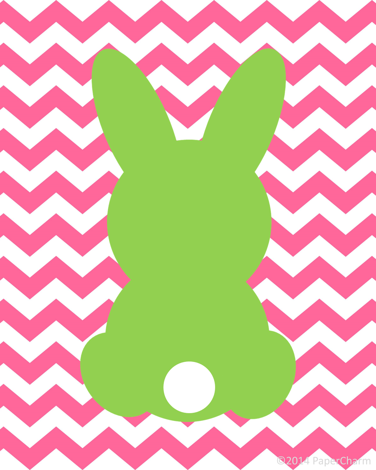 PaperCharm: Free Bunny Silhouette Easter Printable Art