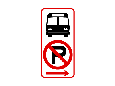 No Parking With Transit Logo Sign R7-107A | Safeway Sign Company