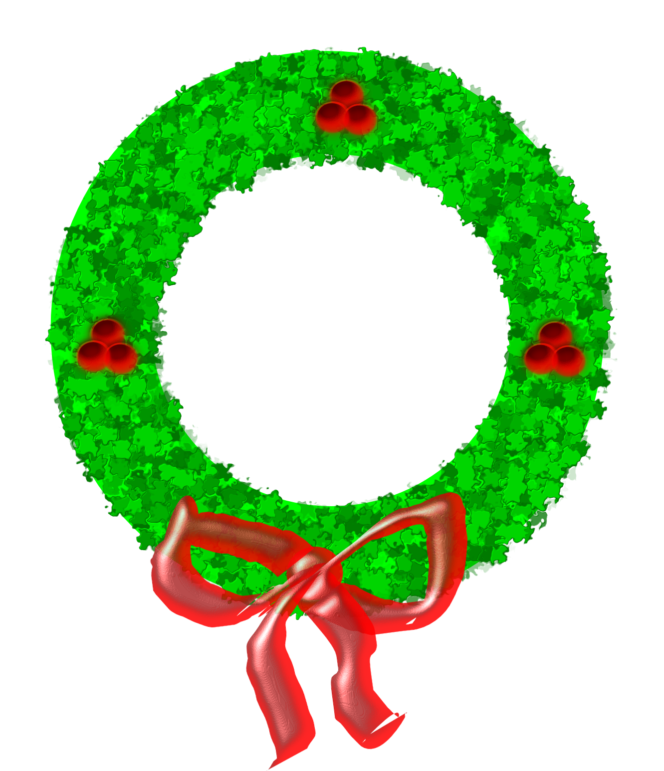 Clip Art: Wreath Christmas Xmas Holiday Art ...