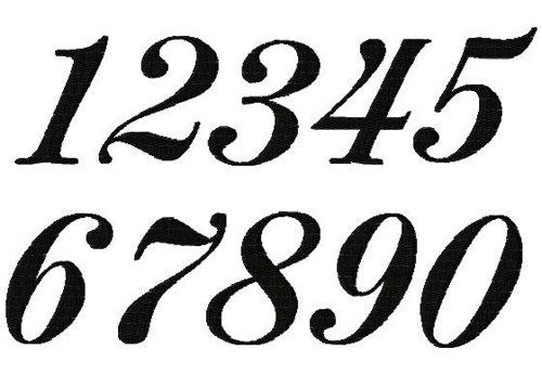 fancy numbers clipart - photo #2