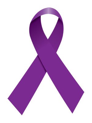 Price of 100 Pack Purple Ribbon Cancer-Domestic Violence-Lupus ...