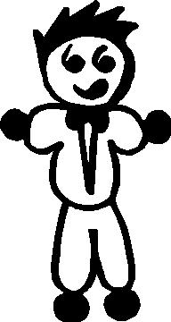 Stick Figure Family Decals :: Tuxedo Guy Stick Figure Decal ...