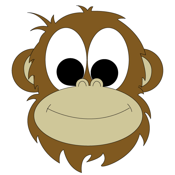 Monkey Face | Free Download Clip Art | Free Clip Art | on Clipart ...