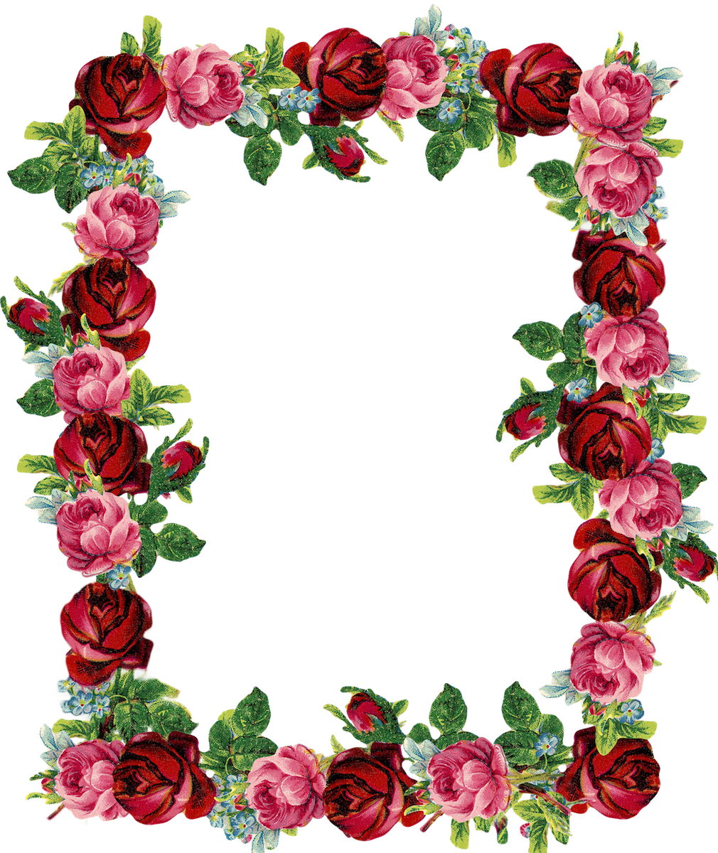 Flower Border Template ClipArt Best