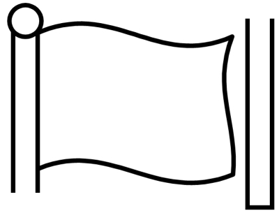 Blank flag clipart