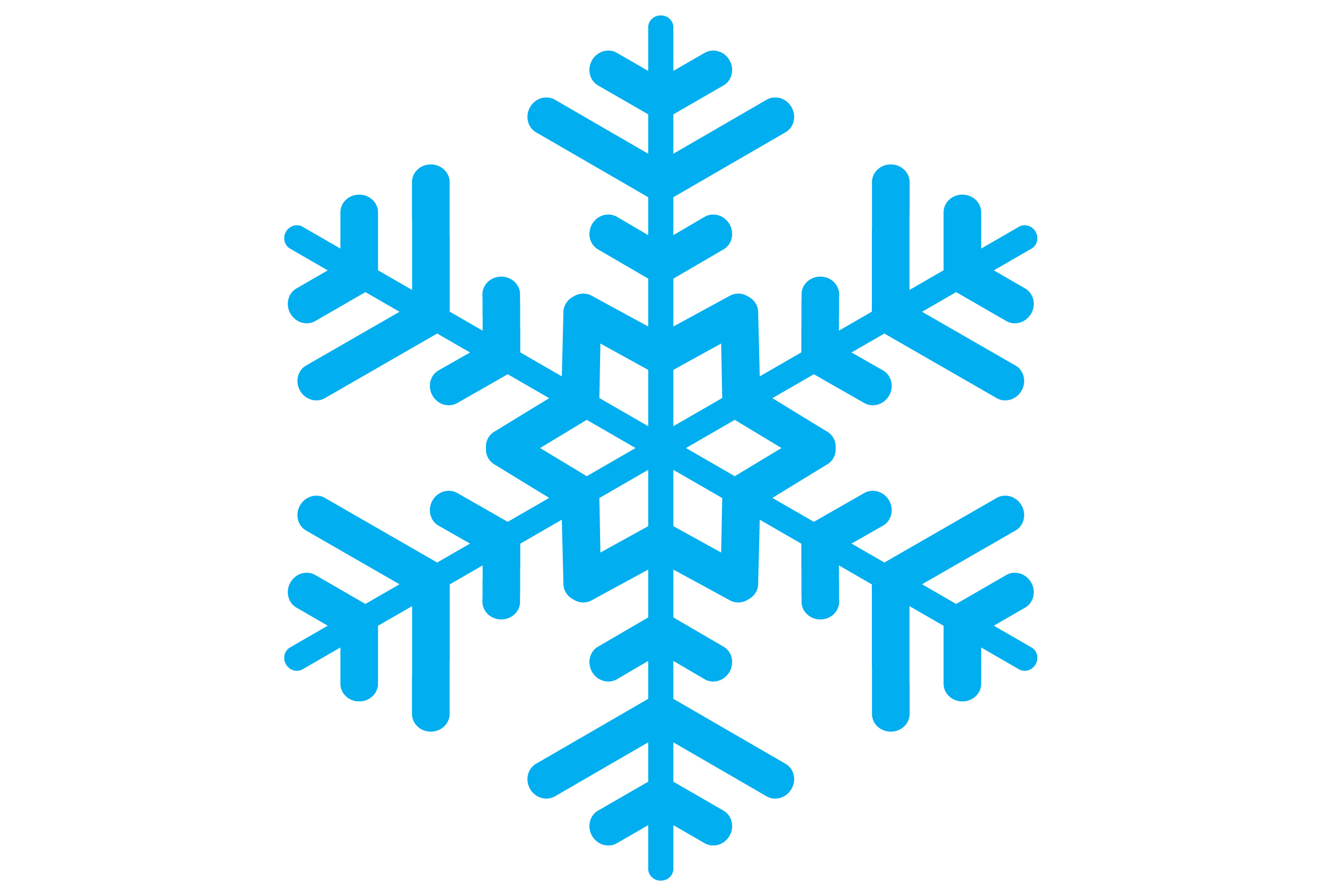 Simple Snowflake Clipart