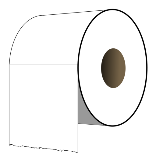 Toilet Paper Roll Black White Line Art Coloring Clipart - Free to ...