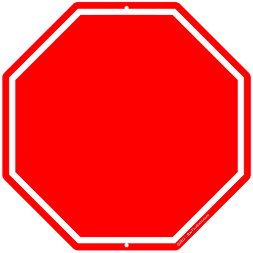 Blank stop sign clip art