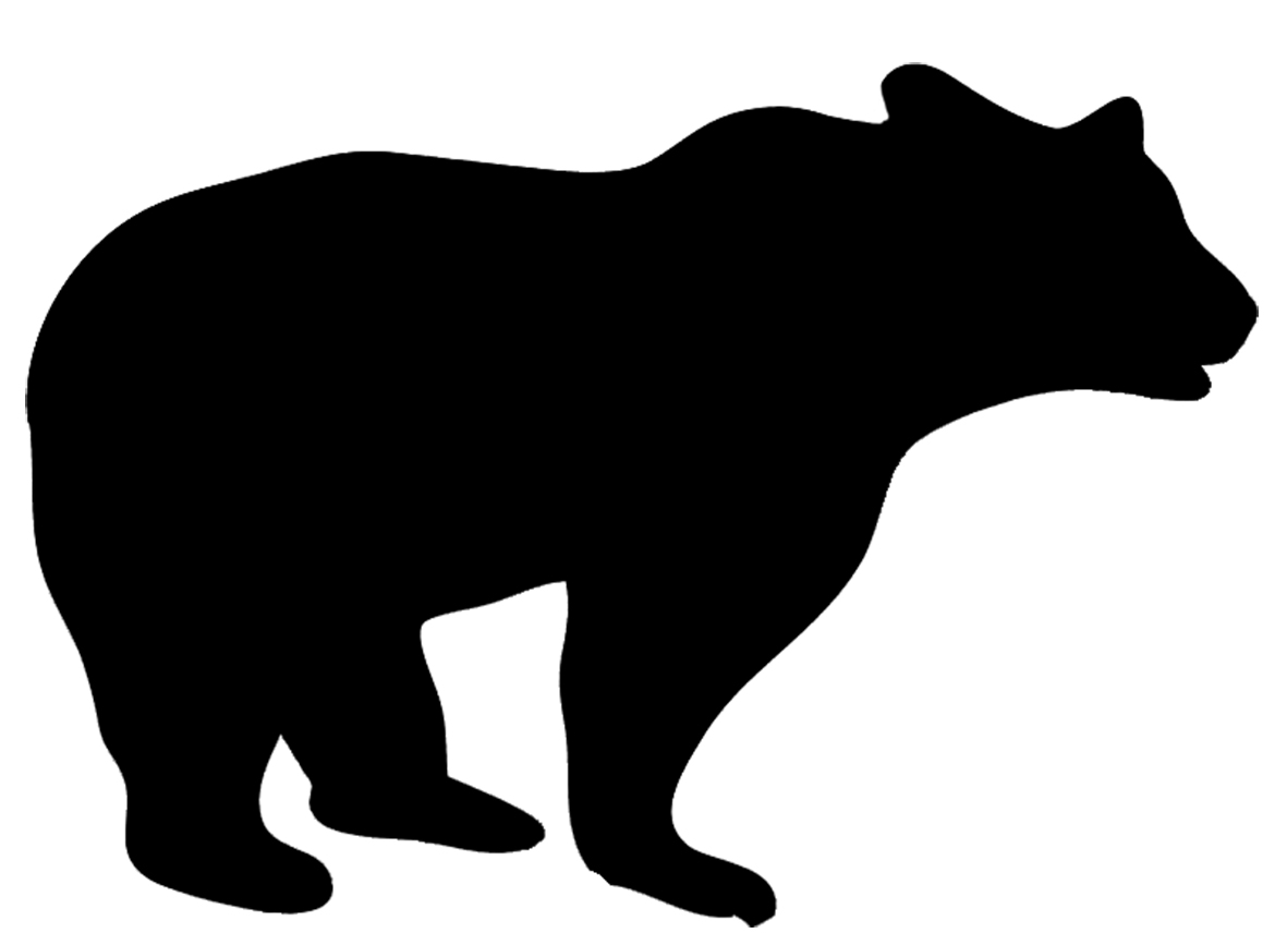 Black Bear Silhouette Clipart