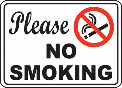 NS047 - PLEASE NO SMOKING SIGNS - No Smoking Signs