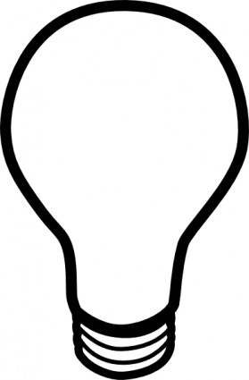 Lightbulb Outline - Free Clipart Images