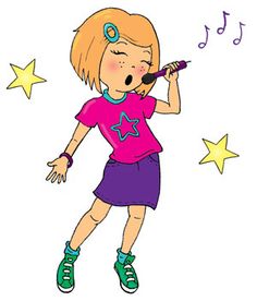 Cartoon Girl Singing - ClipArt Best