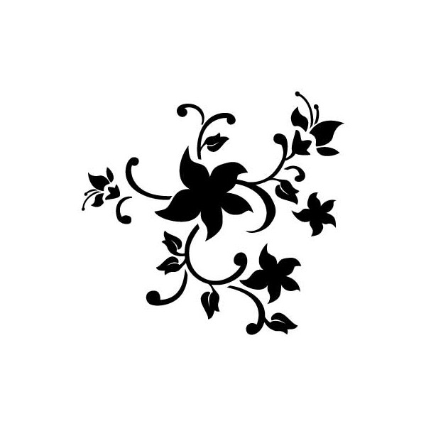 Flowers Designs For Stencil ClipArt Best