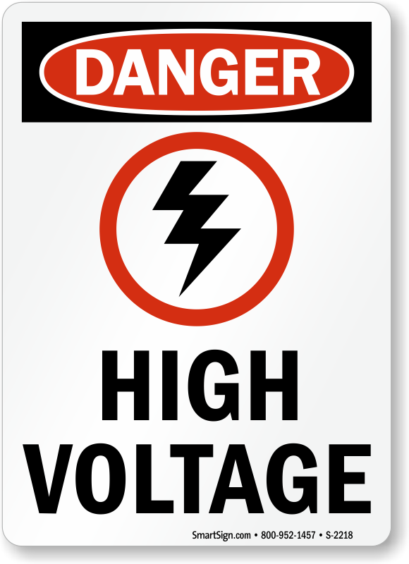 High Voltage Signs | Fast, Free Shipping from MySafetySign