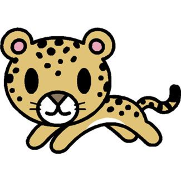 Cartoon cheetah clipart