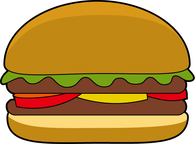 Cartoon hamburger clipart