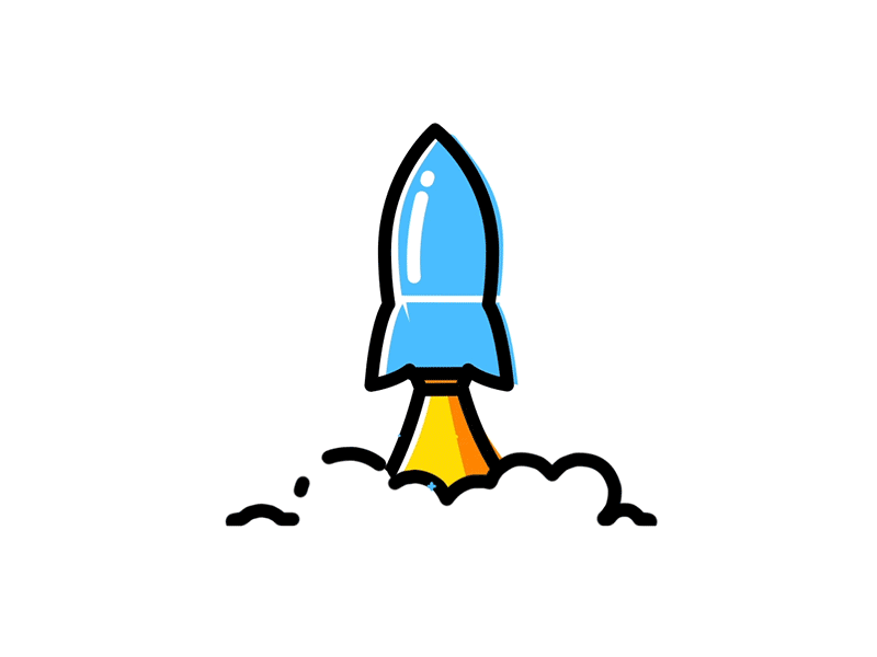 Rocket fuel animated clipart