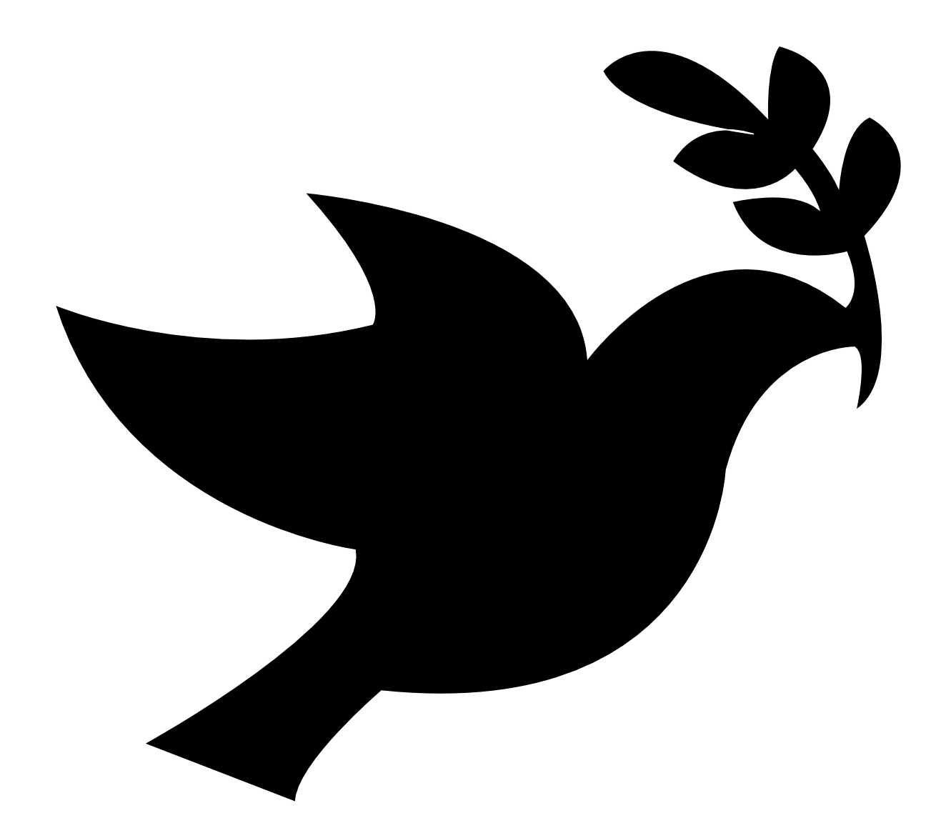 Clipart peace dove
