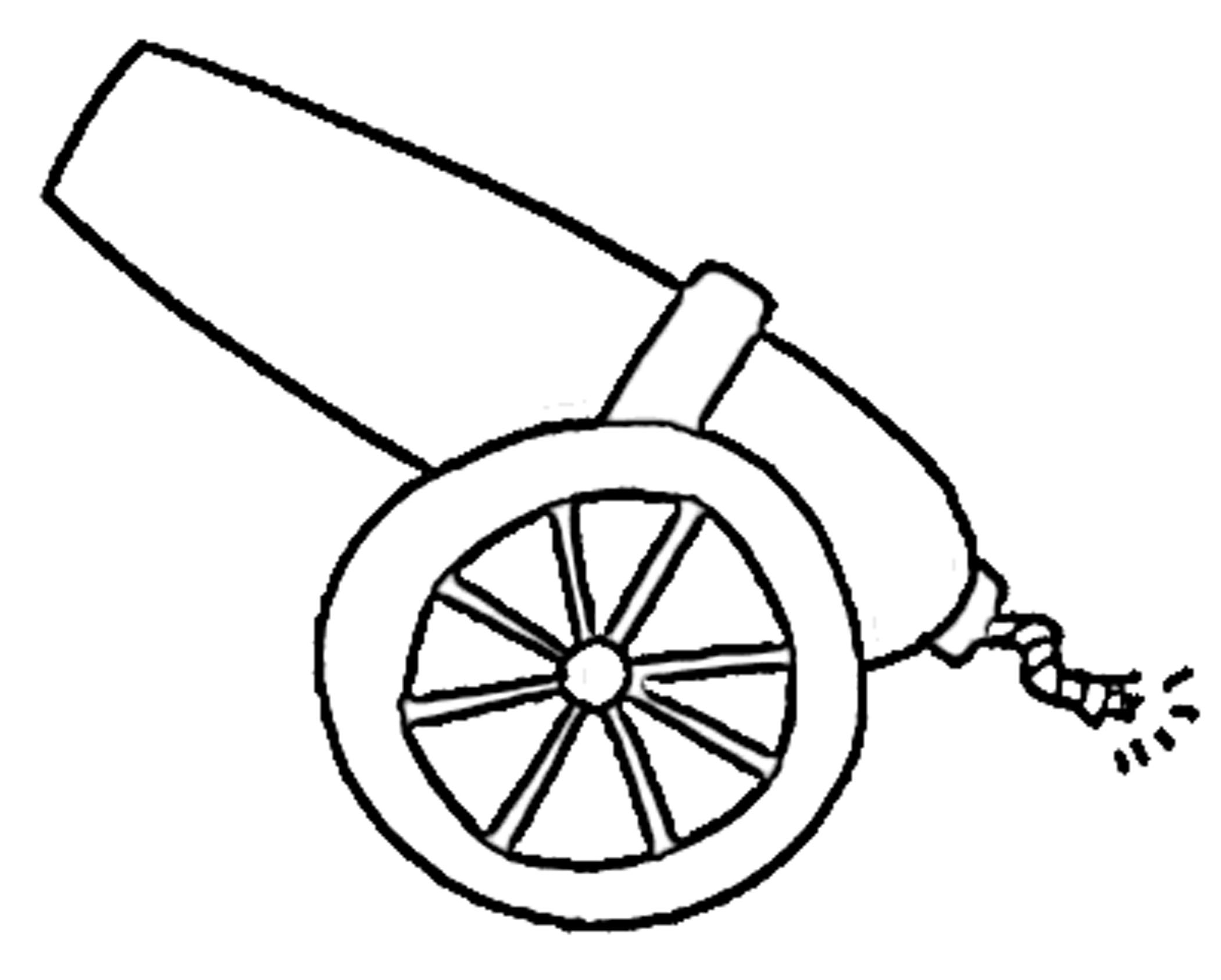 Printable Of Cannons Clipart