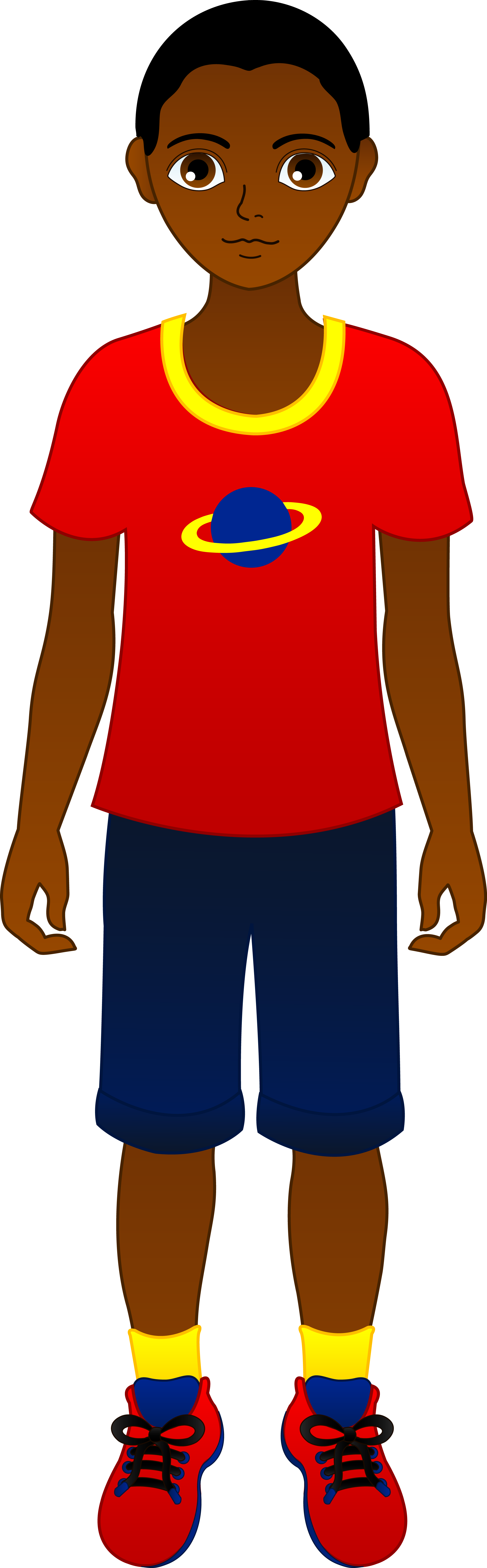 African American Boy Clipart