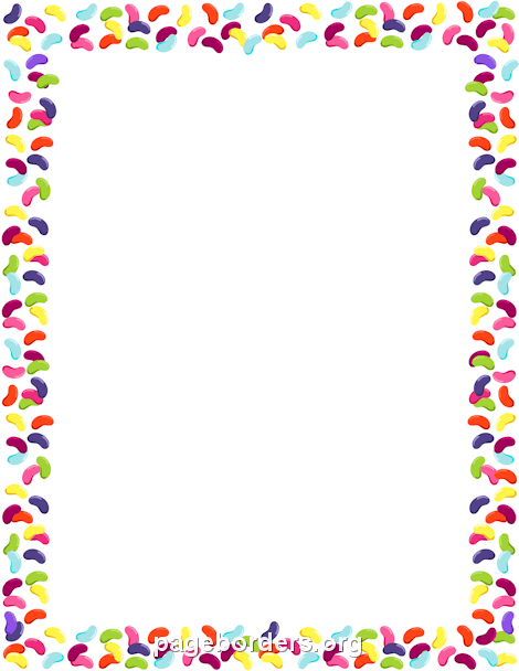 Jelly Bean Border: Clip Art, Page Border, and Vector Graphics
