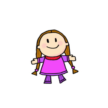 Girl character free clipart