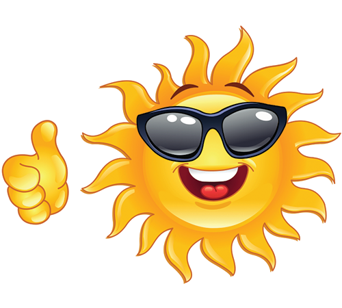 Smiling Sun Emoticon - Facebook Symbols and Chat Emoticons